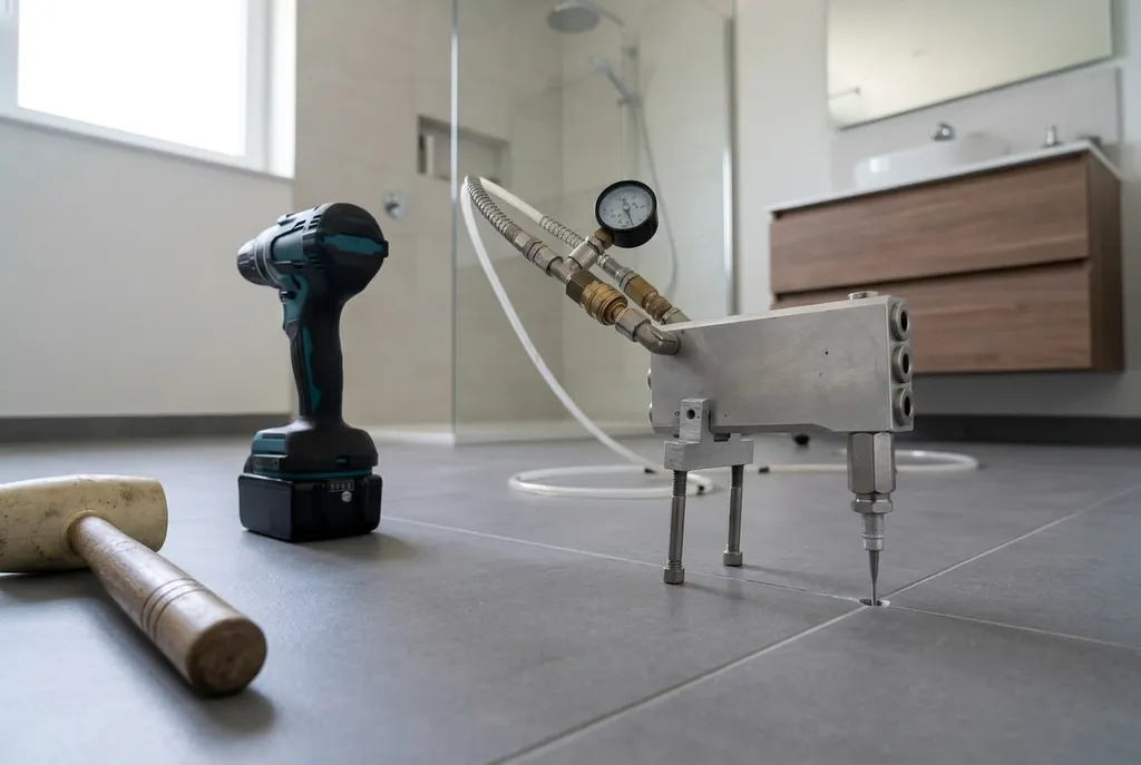 Kitbedrijf Wageningen – holle tegels injecteren